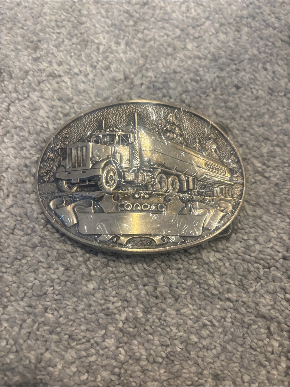 NEVER WORN Vintage Conoco Trucking Belt Buckle.